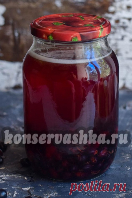 Компот из черной смородины на зиму, простой рецепт
