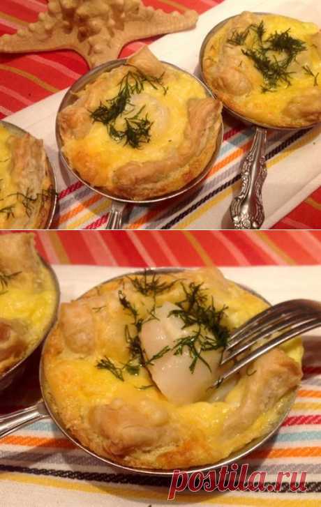 Любителям морепродуктов… Морские гребешки в слоеном тесте — Bon Appetit