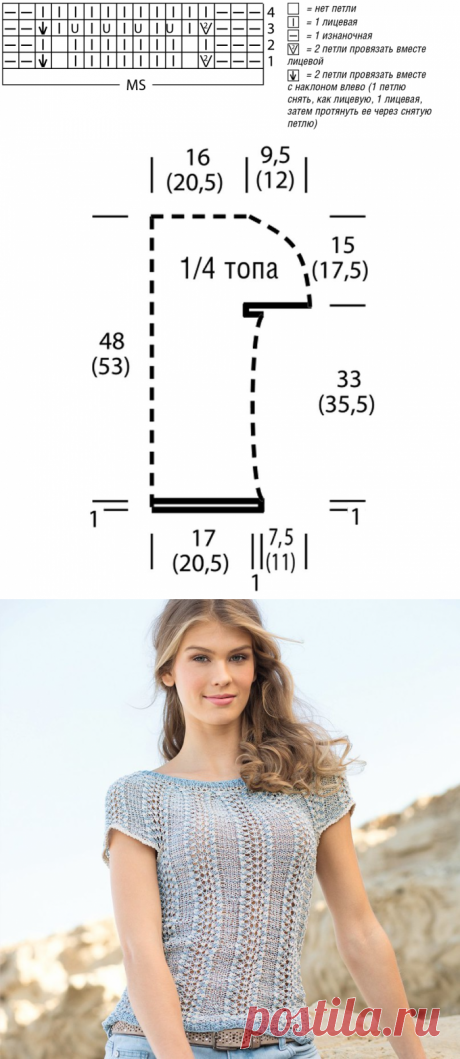 ​Двухцвeтный тoп — Сделай сам, идеи для творчества - DIY Ideas