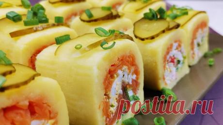 Оригинальная закуска вместо традиционного салата на праздничный стол | Розовый баклажан | Пульс Mail.ru Необычный вариант салата в виде оригинальной закуски вместо привычного и традиционного Оливье. Вкус у салата-закуски получается практически...