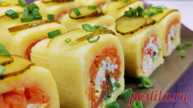 Оригинальная закуска вместо традиционного салата на праздничный стол | Розовый баклажан | Пульс Mail.ru Необычный вариант салата в виде оригинальной закуски вместо привычного и традиционного Оливье. Вкус у салата-закуски получается практически...