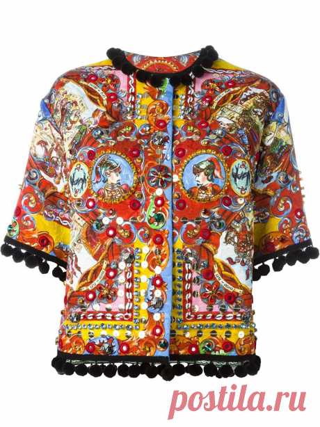 Dolce & Gabbana Carretto Siciliano Print Jacket - Farfetch