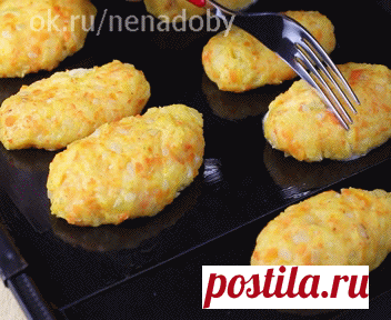 КАРТОФЕЛЬНЫЕ КОТЛЕТЫ С СЫРОМ