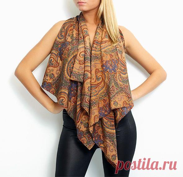 Шарфы? Жилеты! / Жилеты / Своими руками - выкройки, переделка одежды, декор интерьера своими руками - от ВТОРАЯ УЛИЦА