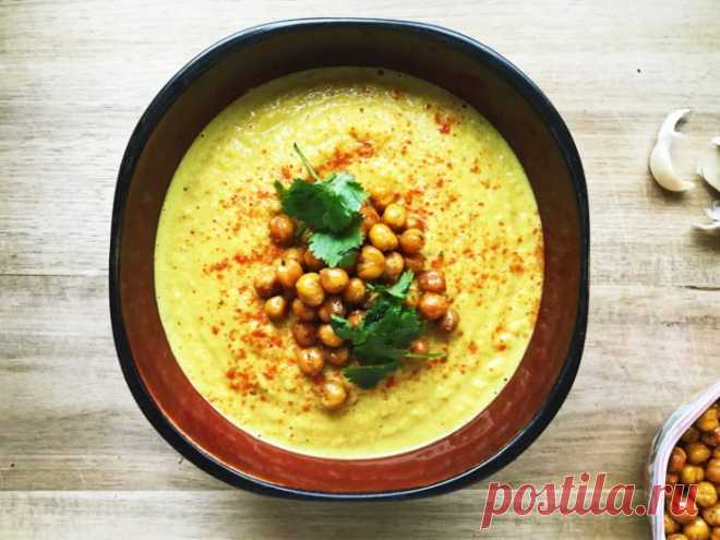 Vegan Рецепты Супа: Curried Цветная капуста и Нут Bisque - Мирное Клецки | Мирное Клецки