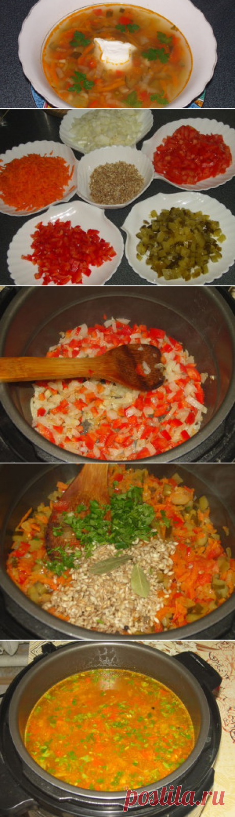 Рассольник в мультиварке | Вкусный день