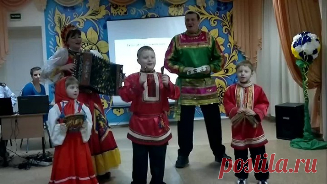 семья Масеевых и Гуляевых - мои дети и внуки зажигают под гармонь