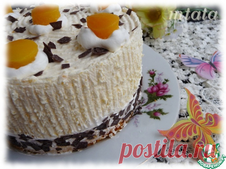 Торт персиковый Кулинарный рецепт