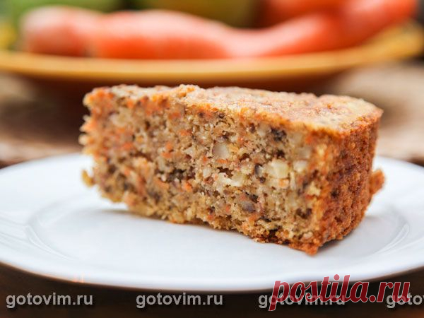 Морковный кекс с орехами / Готовим.РУ
