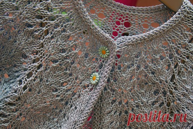 Обработка горловины при помощи i-cord.