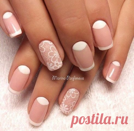 Френч с цветочками