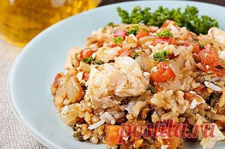 Рецепт приготовления риса с рыбой - Горячие блюда . 1001 ЕДА вкусные рецепты с фото!
