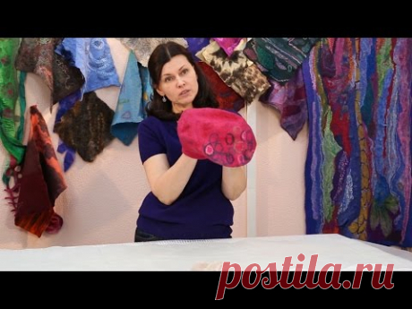 «Ручная работа». Берет в технике валяния (12.11.2015)