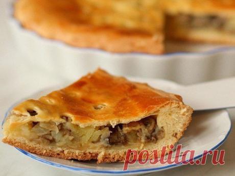 Пирог с картофелем и грибами - пошаговый рецепт с фото