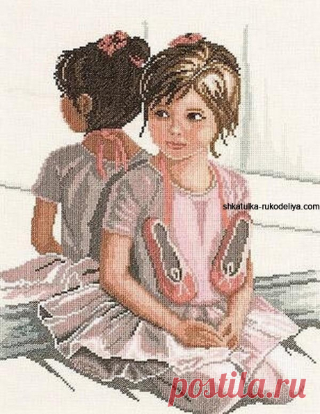 Вышивка “Юная балерина” Вышивка “Юная балерина” крестиком. Вышивка крестом схемы бесплатные для детей