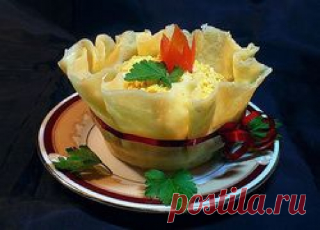Сырные корзиночки для салата