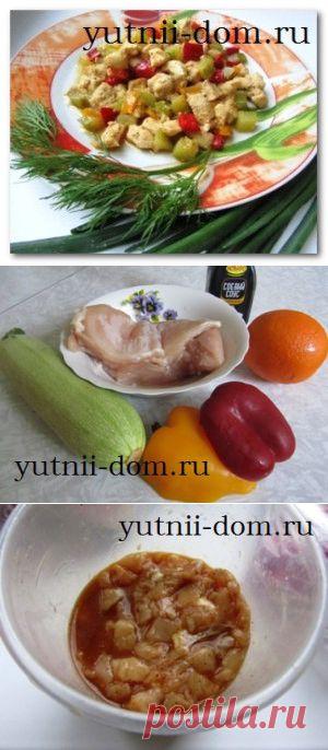 Соте из курицы с овощами Рецепт с фото | Уютный дом