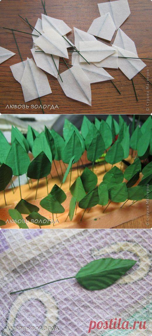 Делаем листочки для роз | Страна Мастеров