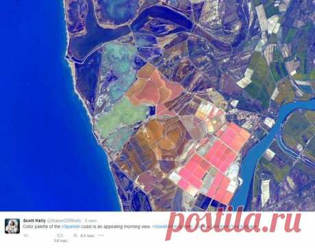 Изображения от астронавта Scott Kelly, который сейчас на борту МКС. Изображения сняты в сентябре 2015г. / Интересный космос