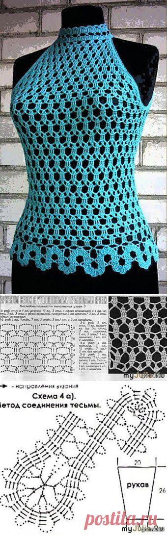 Летние топы для женщин. Вязание крючком структуры для tops | лаборатория бытовые
