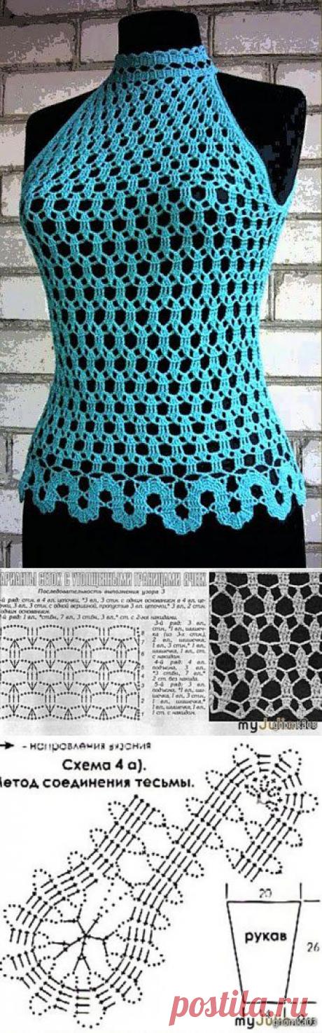 Летние топы для женщин. Вязание крючком структуры для tops | лаборатория бытовые