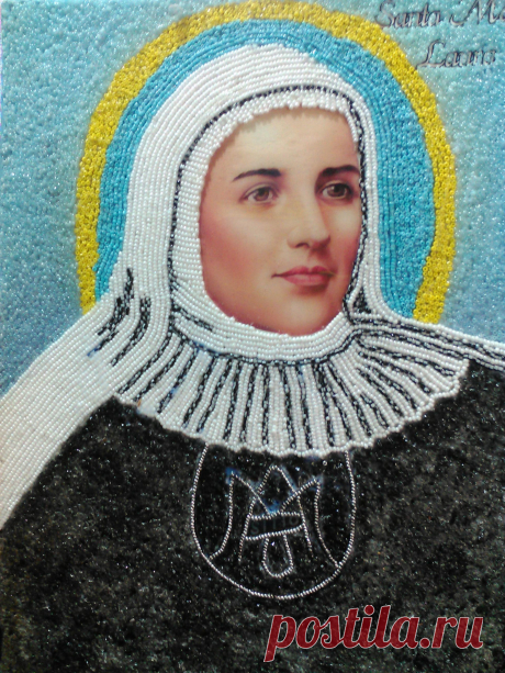SANTA MADRE LAURA - .  Santuario en Medellin - Colombia 
Esta decorada con chaquiras y chistales