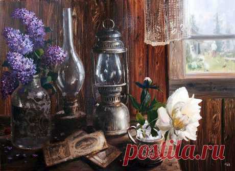 луг.околица.домишко.Василий Жданов.