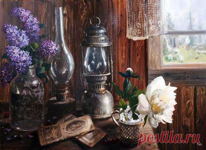 луг.околица.домишко.Василий Жданов.