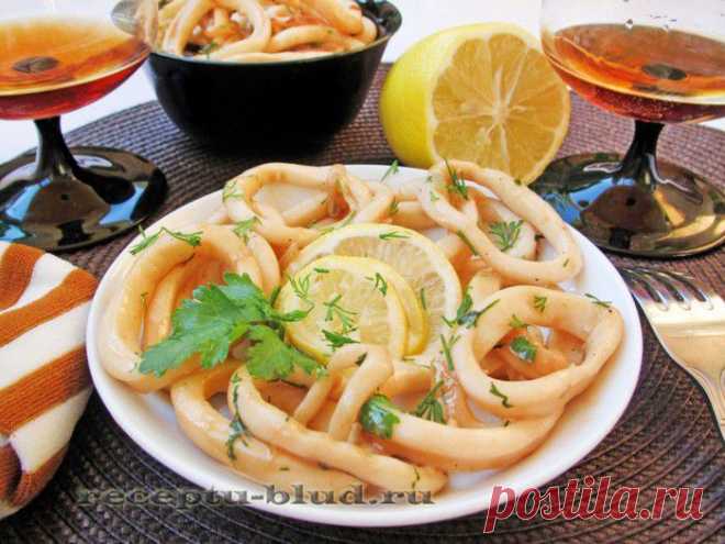 Кальмары, тушеные в соевом соусе - пикантно, нежно и очень вкусно!