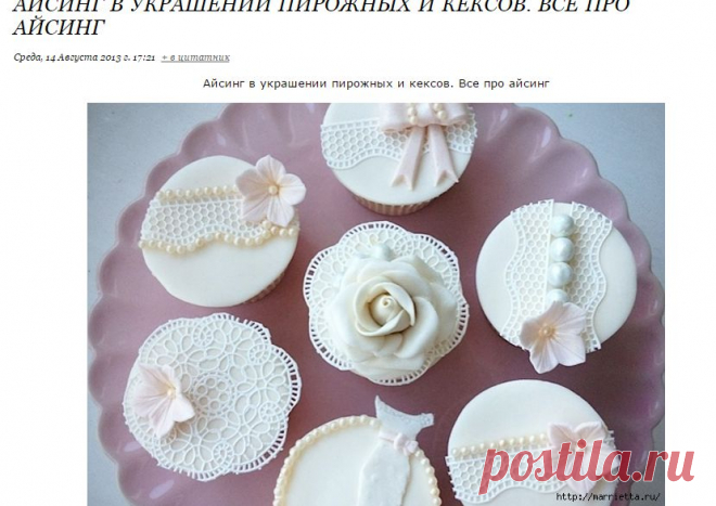 Айсинг в украшении пирожных и кексов. Все про айсинг