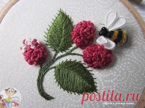 Чарующие картины, которые вышиты с помощью французского узелка