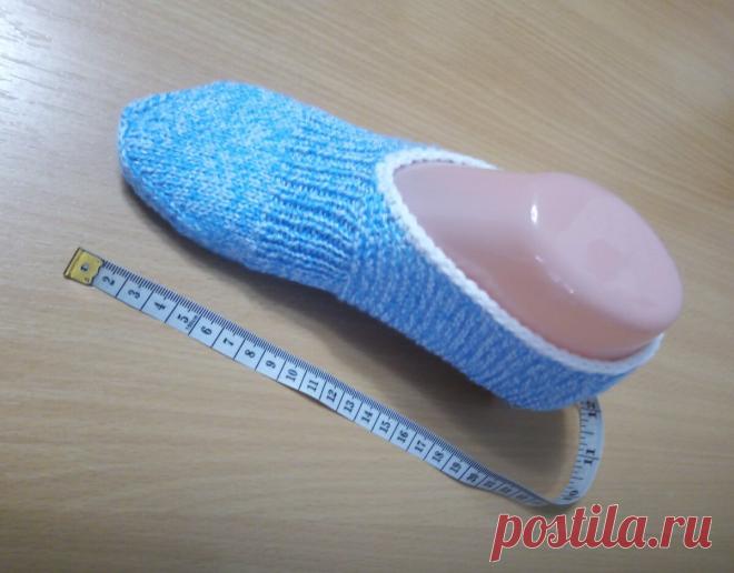 Вяжем тапочки 