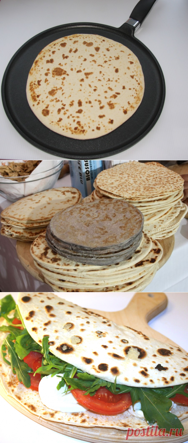 Piadina romagnola - Пьядина романьола - пресная лепёшка