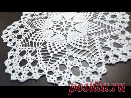 Шикарная салфетка крючком /обзор и схема