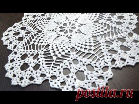 Шикарная салфетка крючком /обзор и схема
