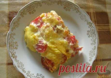 Картофельная запеканка с грибами постная