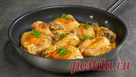 Курица в сливочно-чесночном соусе