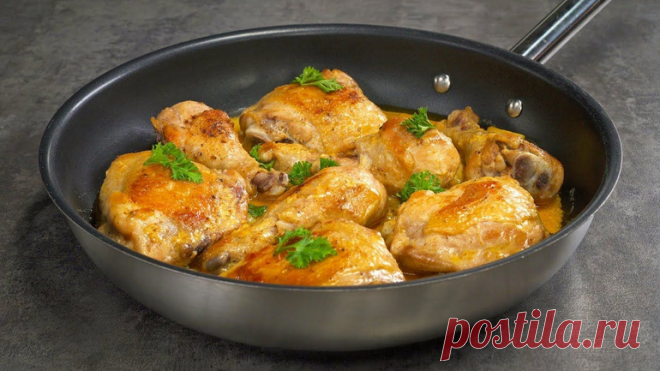 Курица в сливочно-чесночном соусе