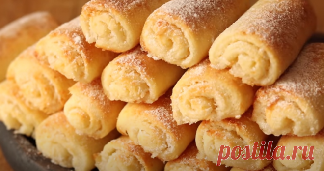 ТВОРОЖНОЕ ПЕЧЕНЬЕ ТРУБОЧКИ С НАЧИНКОЙ | ВСЕ О ЕДЕ | Яндекс Дзен