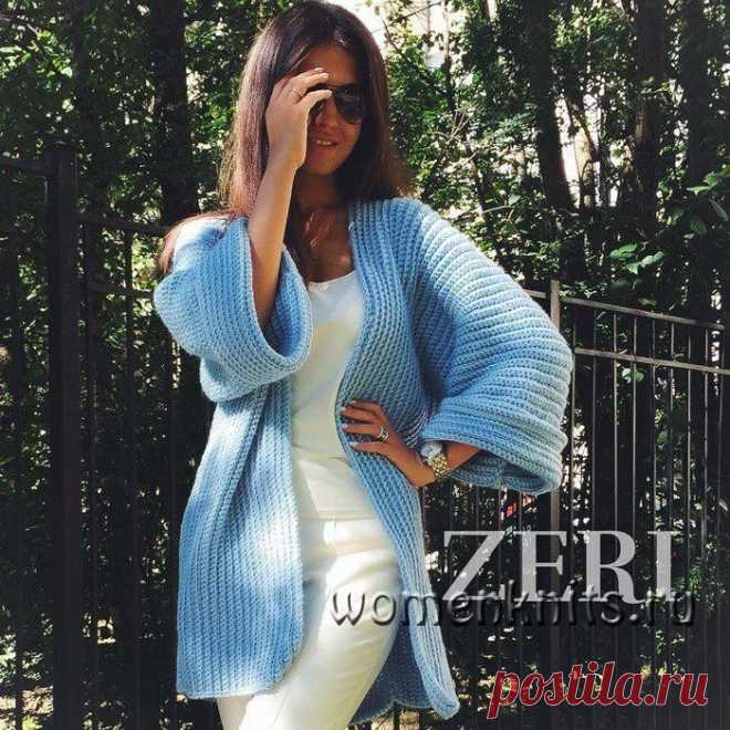 Кардиган ZERI крючком
Описание: http://womanknits.ru/vyazanie-dlya-zhenshchin/palto-kardigany-zhakety/kardigan-zeri-kryuchkom