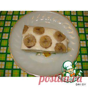 Творожная запеканка с бананами - кулинарный рецепт