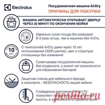 Посудомоечная машина с функцией AirDry от Electrolux
#посудомоечнаямашина #AirDry #Electrolux