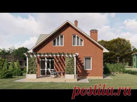 Проект дома 9х9 м. 110 кв.м. | SketchUp + Lumion 8