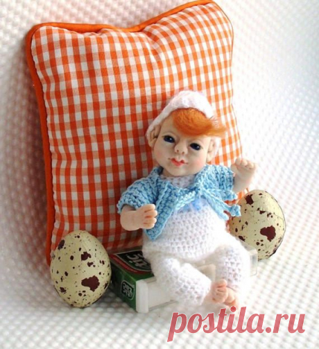 Easter baby Sale miniature baby of polymer by Findyourtoyfriend