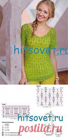 Вязание пуловера крючком | Хитсовет