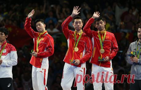 ТАСС: Спорт - Китайцы завоевали золото Олимпиады в командном турнире по настольному теннису