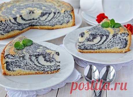 Пирог с творогом и маком 🍰