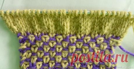 Узор "Для планок и манжет''. Видео МК | Вязание спицами