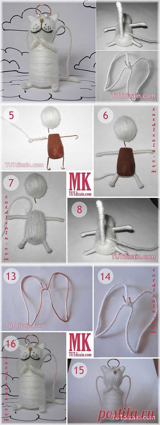 Как сделать котенка из простых материалов » Планета рукоделия