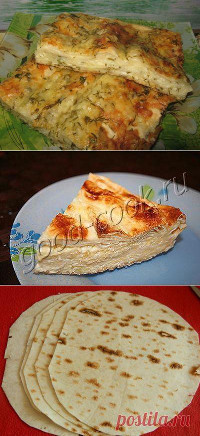 Пирог из лаваша с сыром: 6 рецептов